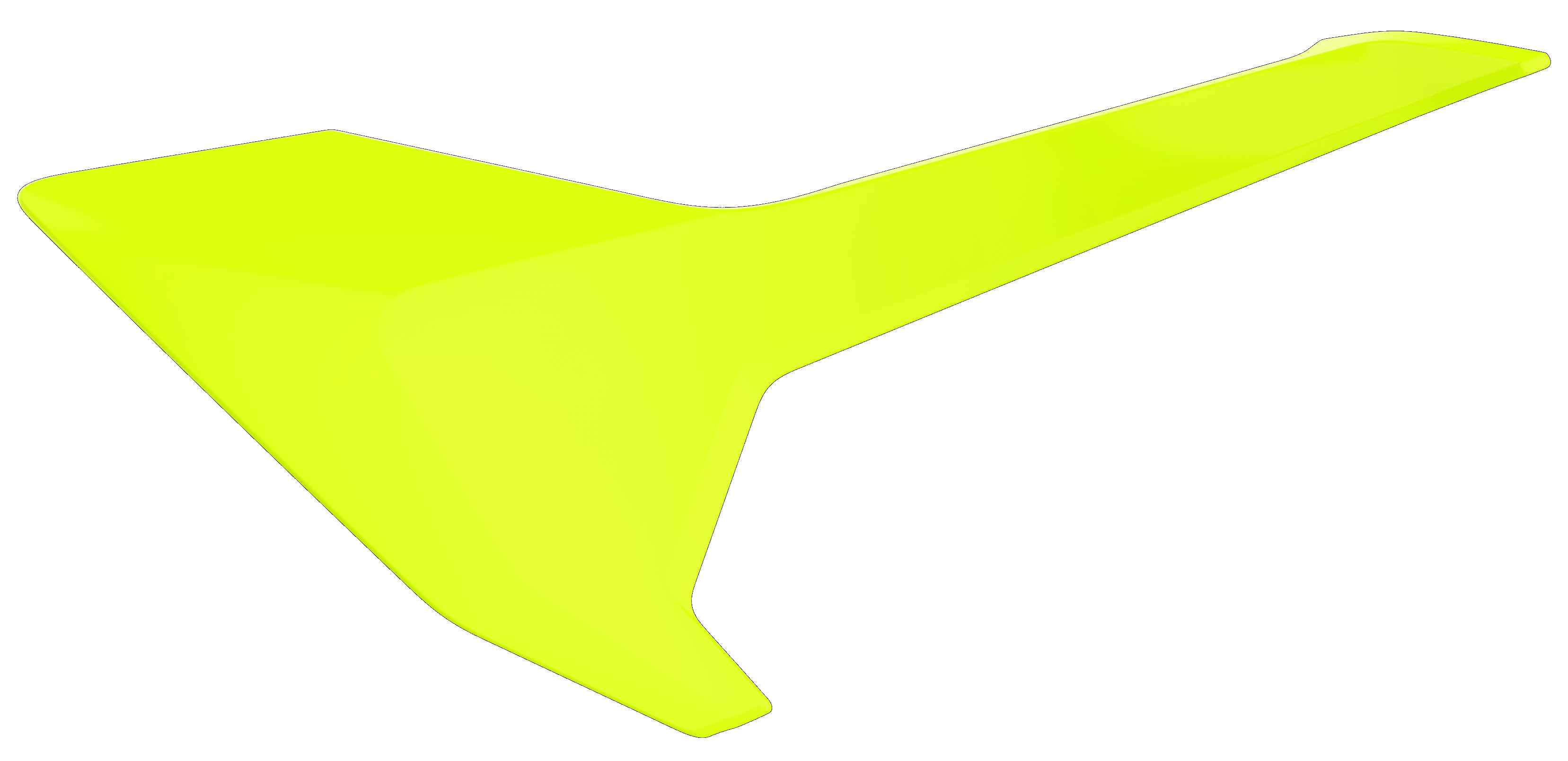 Polisport Side Panels Flo Yellow For Husqvarna TX 125 2017-2018